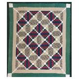 Quilted Wall Hanging or Accent Throw 56" X 49"