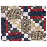 Quilted Wall Hanging or Accent Throw 56" X 49"