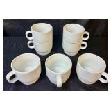 Trend Pacific Bauhaus White Stoneware Dinnerware Set