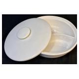 Vintage 1958 Miramar of California 873 Covered Divided Casserole Dish