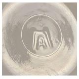 Vintage Hazel Atlas Black Badge White Milk Glass Shaker and Resinol Soap Milk Glass Jar