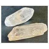 Vintage White Onyx Stone Bookends, Two Rough Quartz Pieces and Amethyst Cluster