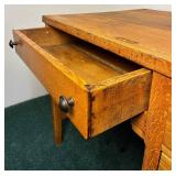 Antique 4 Drawer Desk and Chair