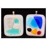 Fused Glass Pendnts Collection #3