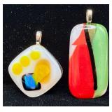 Fused Glass Pendnts Collection #3