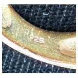 Collection of Sterling Silver includes spoons, bracelets, earrings, rings and more