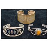 Collection of Sterling Silver includes spoons, bracelets, earrings, rings and more