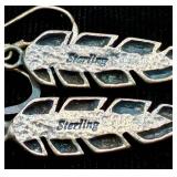 Collection of Sterling Silver includes spoons, bracelets, earrings, rings and more