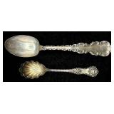 Collection of Sterling Silver includes spoons, bracelets, earrings, rings and more