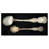 Collection of Sterling Silver includes spoons, bracelets, earrings, rings and more