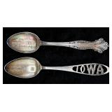 Collection of Sterling Silver includes spoons, bracelets, earrings, rings and more