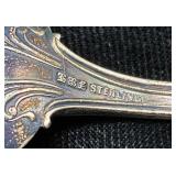 Collection of Sterling Silver includes spoons, bracelets, earrings, rings and more