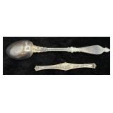 Collection of Sterling Silver includes spoons, bracelets, earrings, rings and more