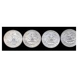 Ten 1964 90% Silver George Washington Quarters