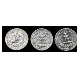 Ten 1964 90% Silver George Washington Quarters Lot #2