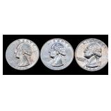 Ten 1964 90% Silver George Washington Quarters Lot #2