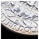 Nine 1964 90% Silver George Washington Quarters