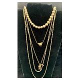 Gold Toned Jewelry Lot