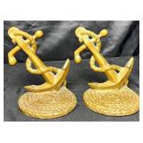 Vintage McClelland Barclay Anchor Bookends