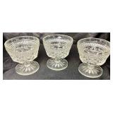 Anchor Hocking Wexford Champagne Tall Sherbet Glasses