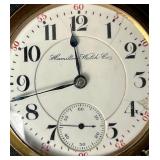 Hamilton Watch Co. 1905 Gold Plated Pocket Watch