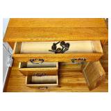 Antique Oak Wash Stand Cabinet