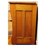 Antique Oak Wash Stand Cabinet