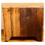 Antique Oak Wash Stand Cabinet