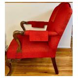 Vintage Queen Anne Style Armchair