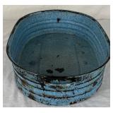 Vintage Blue Enamel Roaster 18" x 12"