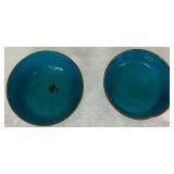 Cloisonne Rice Bowls and Trinket Box plus Hokutosha Occupied Japan Trinket Tray & Demitasse Cup