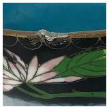 Cloisonne Rice Bowls and Trinket Box plus Hokutosha Occupied Japan Trinket Tray & Demitasse Cup