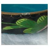 Cloisonne Rice Bowls and Trinket Box plus Hokutosha Occupied Japan Trinket Tray & Demitasse Cup