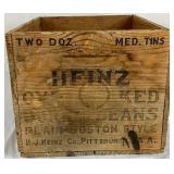 Antique 1906 H.J. Heinz Co. Oven Baked Pork and Beans Food & Drug Act Shipping Crate