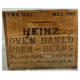 Antique 1906 H.J. Heinz Co. Oven Baked Pork and Beans Food & Drug Act Shipping Crate