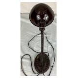 Vintage Metal Goose Neck Adjustable Lamp with Cast Base