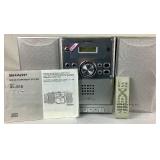 Sharp Micro Component Stereo System Model XL-S10