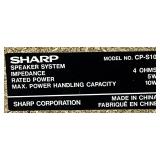 Sharp Micro Component Stereo System Model XL-S10