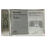 Sharp Micro Component Stereo System Model XL-S10