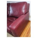 American Leather Sofa and Two Cube Ottomans - Made in the USA
