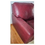 American Leather Sofa and Two Cube Ottomans - Made in the USA