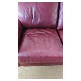 American Leather Sofa and Two Cube Ottomans - Made in the USA