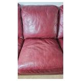 American Leather Sofa and Two Cube Ottomans - Made in the USA