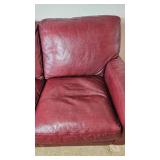 American Leather Sofa and Two Cube Ottomans - Made in the USA