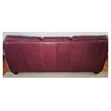 American Leather Sofa and Two Cube Ottomans - Made in the USA