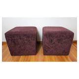 American Leather Sofa and Two Cube Ottomans - Made in the USA