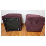 American Leather Sofa and Two Cube Ottomans - Made in the USA