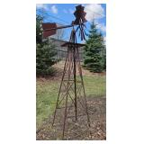 Weathered Metal Windmill/Weather Vane