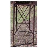 Weathered Metal Windmill/Weather Vane