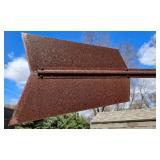 Weathered Metal Windmill/Weather Vane